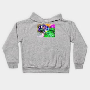 Watercolor Parrot Kids Hoodie